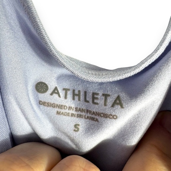 Athleta Nitro Keyhole Back Workout Active Wear Tank, Serendipity Blue, Size S - Picture 6 of 13